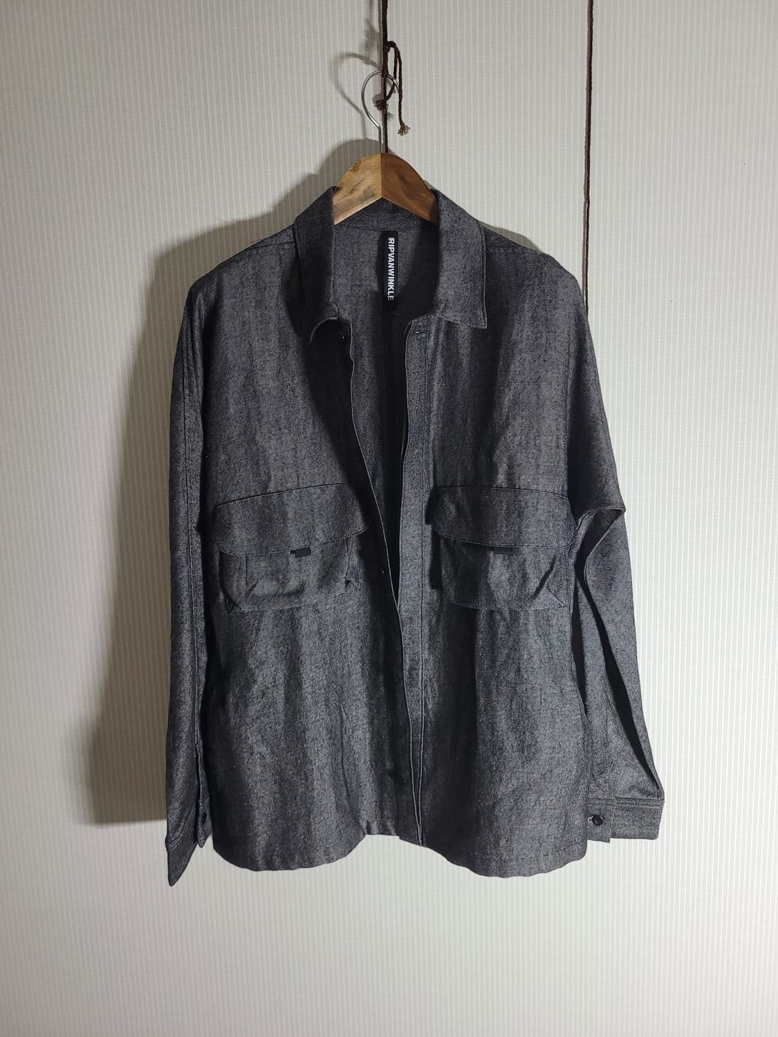 립 반 윙클 투 포켓 셔츠 자켓 상품이미지4