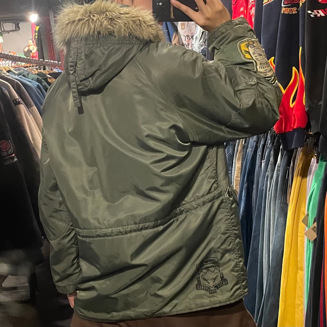 [IM] Avires 아비렉스 카키 패딩  상품이미지8