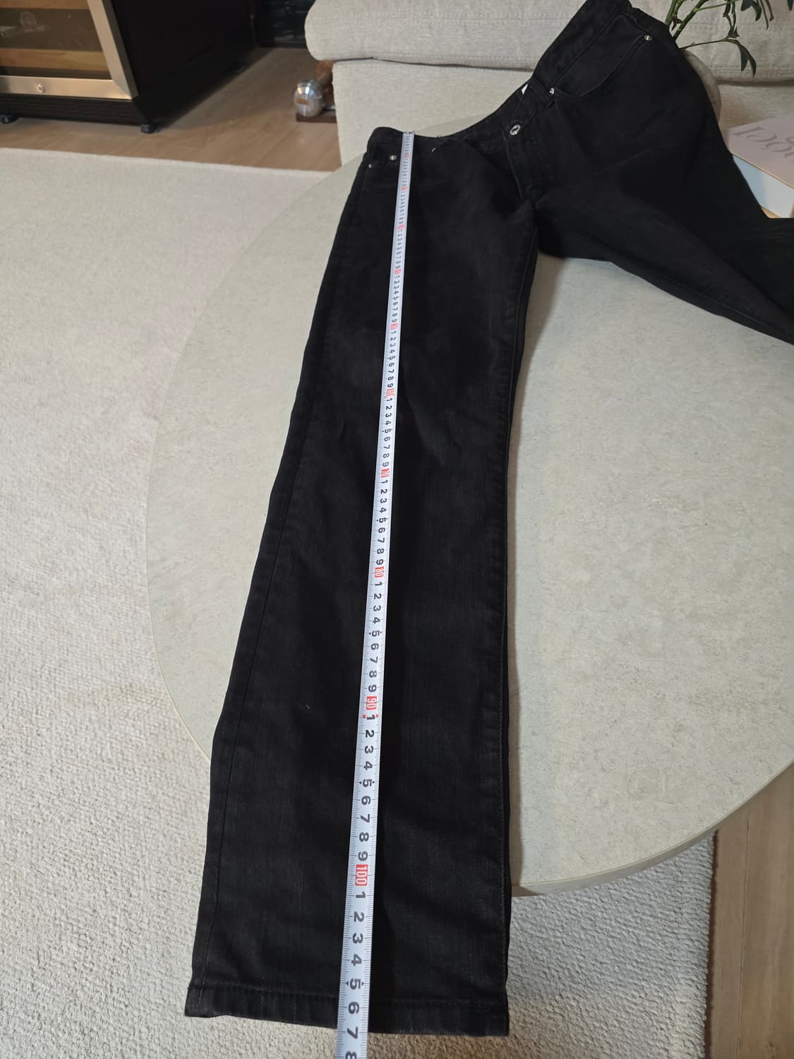 모드나인.mod9 블랙데님진 32사이즈입니다. 상품이미지10
