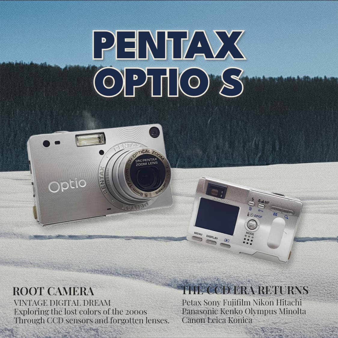 펜탁스 옵티오 S  메탈릭 실버✨ 베터리캡 빈티지 디카 디지털카메라 상품이미지1