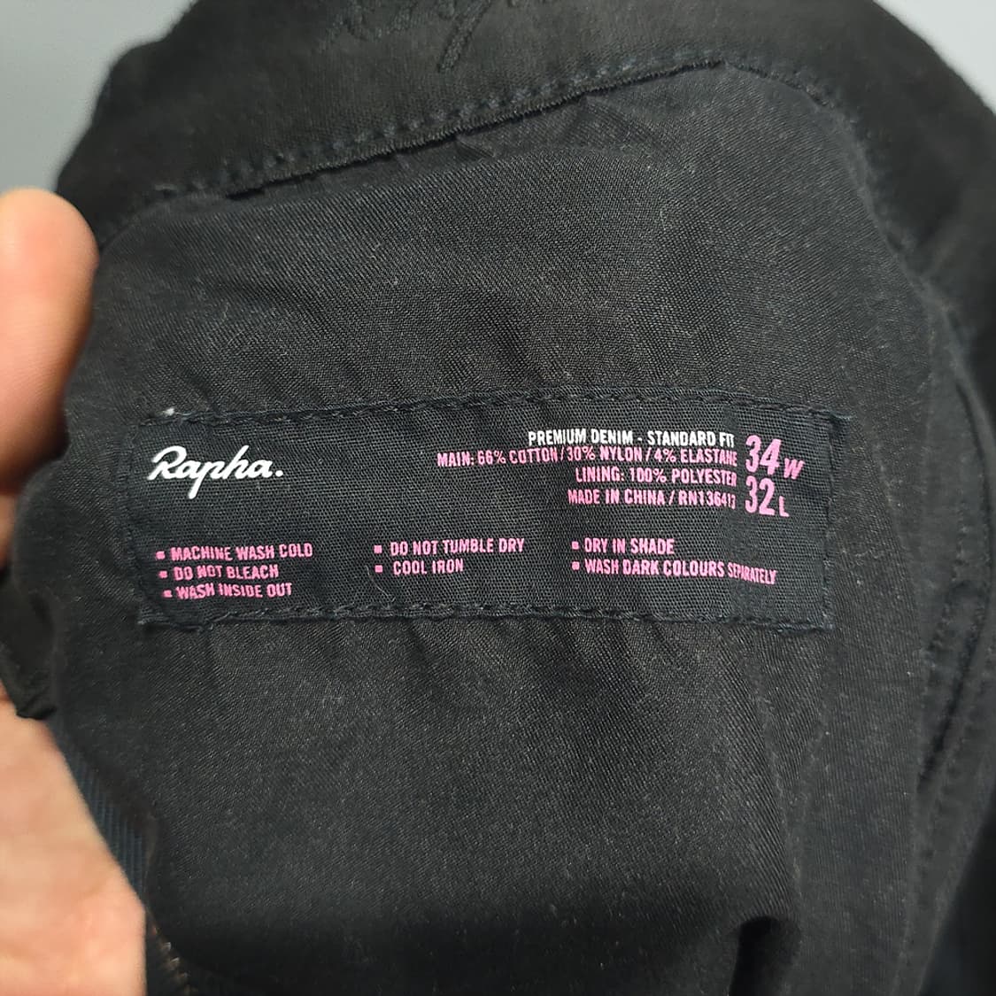라파 RAPHA 남성용 데님 팬츠 스탠다드핏 34W 32L 상품이미지10