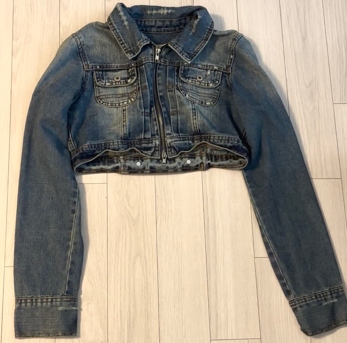 crop denim jacket  상품이미지3