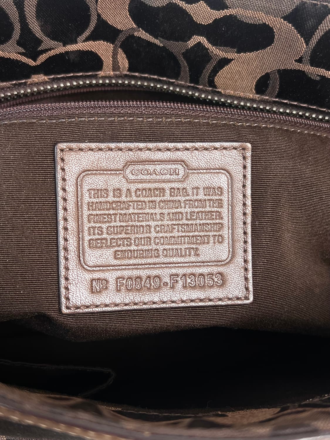 90s coach 다크 브라운 시그니처 자카드 카라멜 레더 토트백 상품이미지10