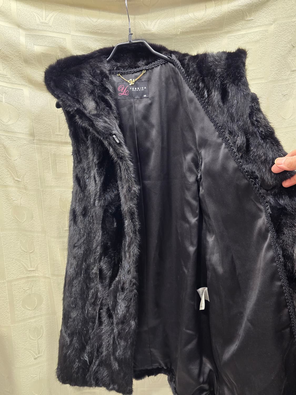 예시카 Yessica 밍크 후드 조끼 롱베스트 66 상품이미지7