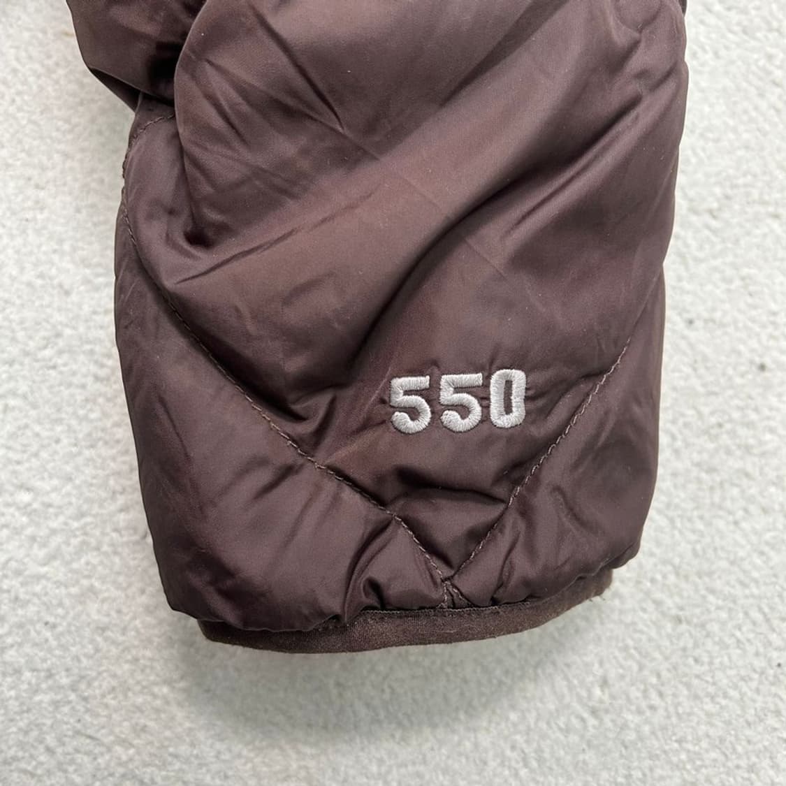 노스페이스 리버시블 브라운-핑크 패딩 550 상품이미지5