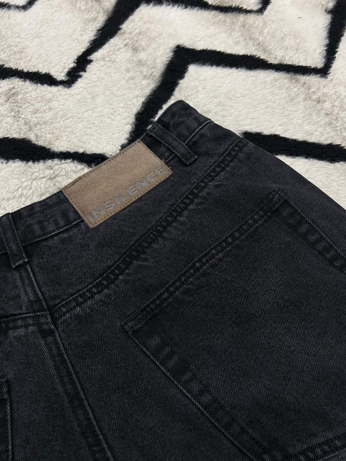 [M]인사일런스 도밍고 워시드 와이드 데님팬츠/흑청 상품이미지1