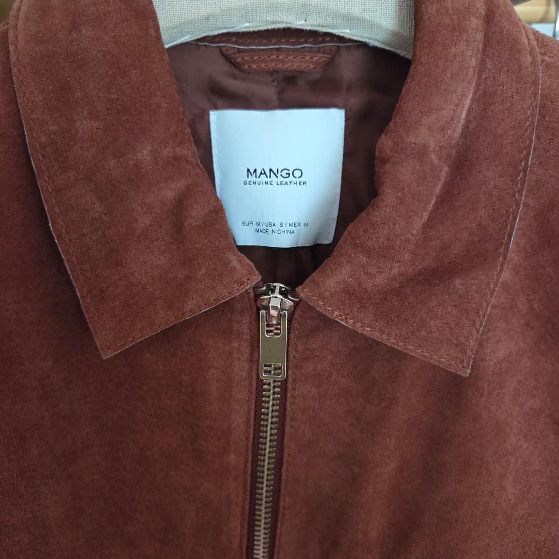 Mango스웨이드블루종 상품이미지2