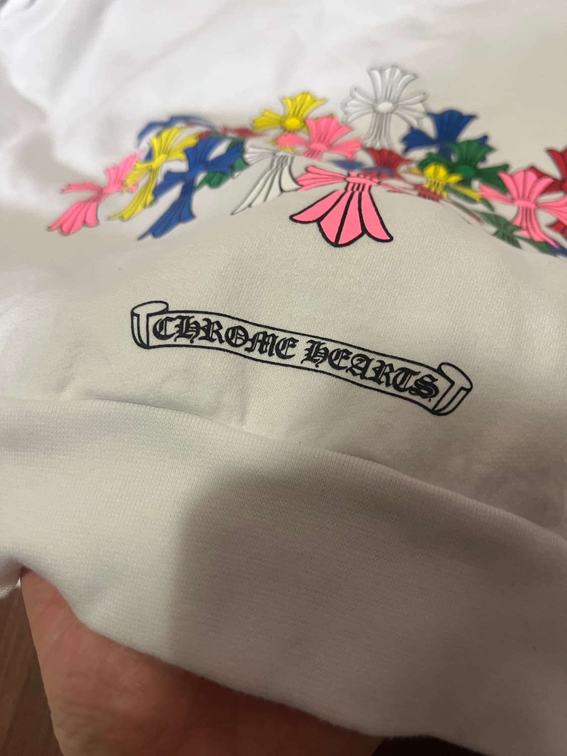 (XL) 크롬하츠 멀티컬러 후드 화이트 상품이미지3