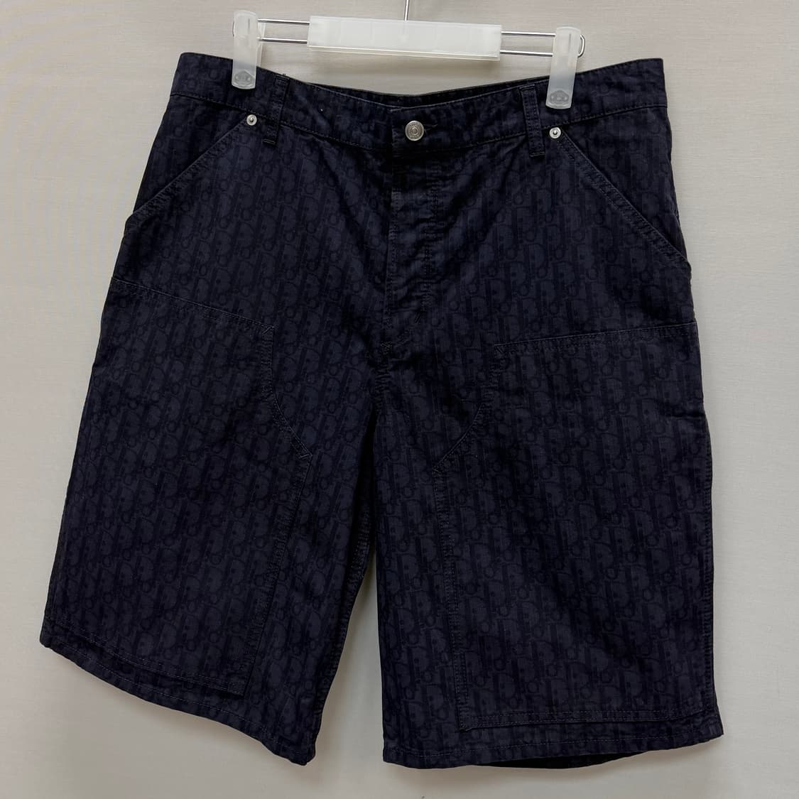 디올 오블리크 카스리 코튼 데님 카펜터  쇼츠 팬츠 ( 34 ) 상품이미지3