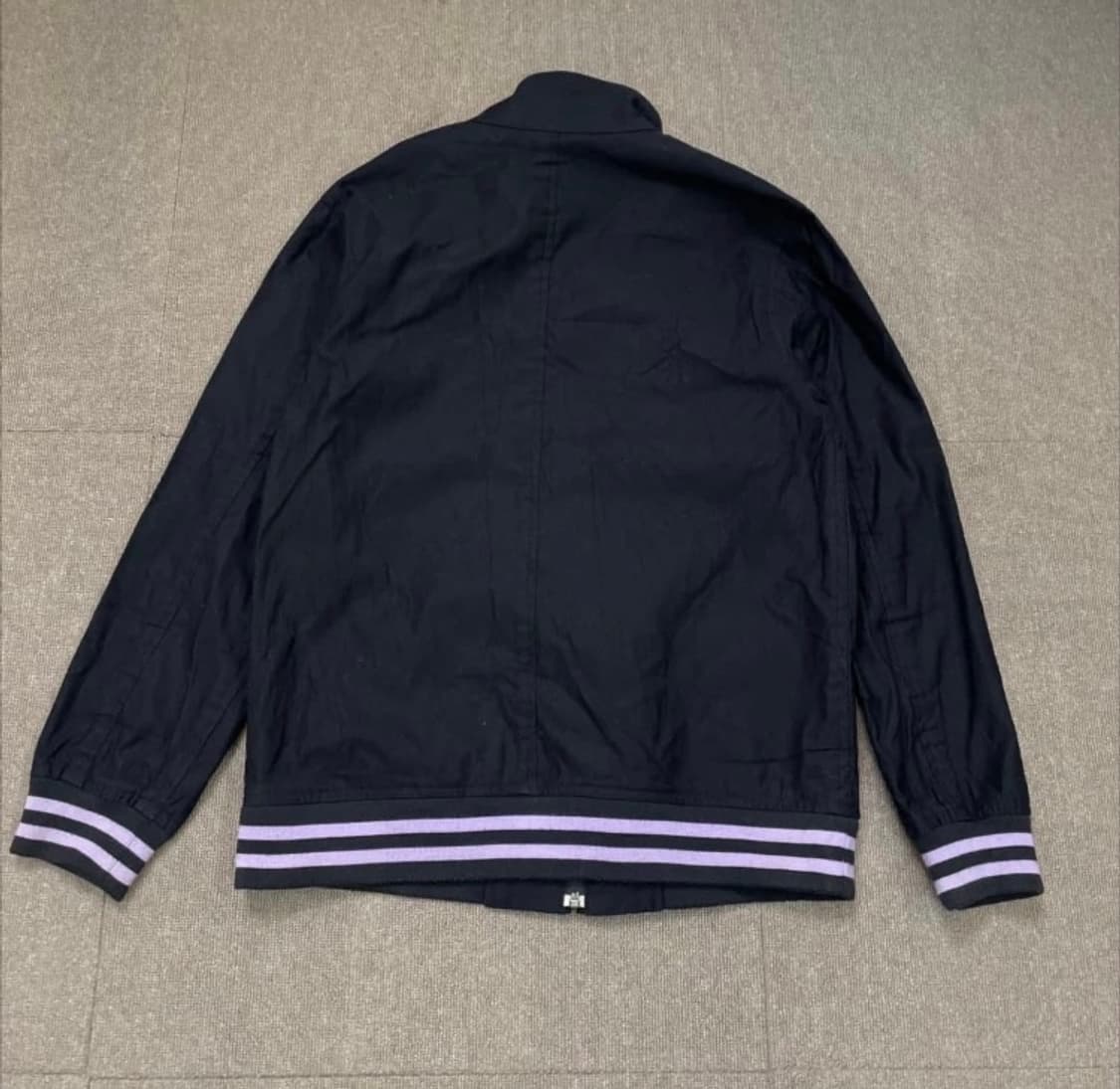 (M) 빔즈 블랙 퍼플 시보리 스윙탑 자켓 상품이미지3