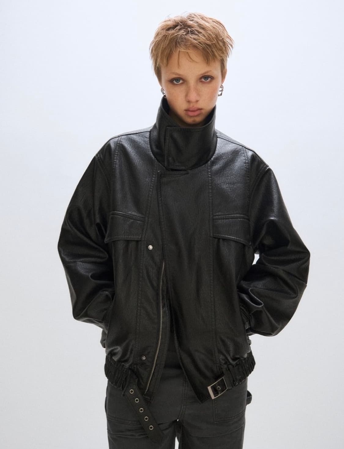 플리즈프로젝트 레더자켓 상품이미지1