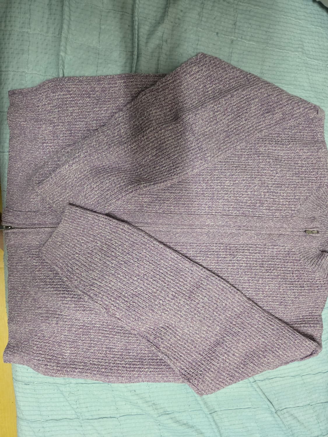 yiyae 니트 집업 퍼플 m 사이즈 상품이미지2