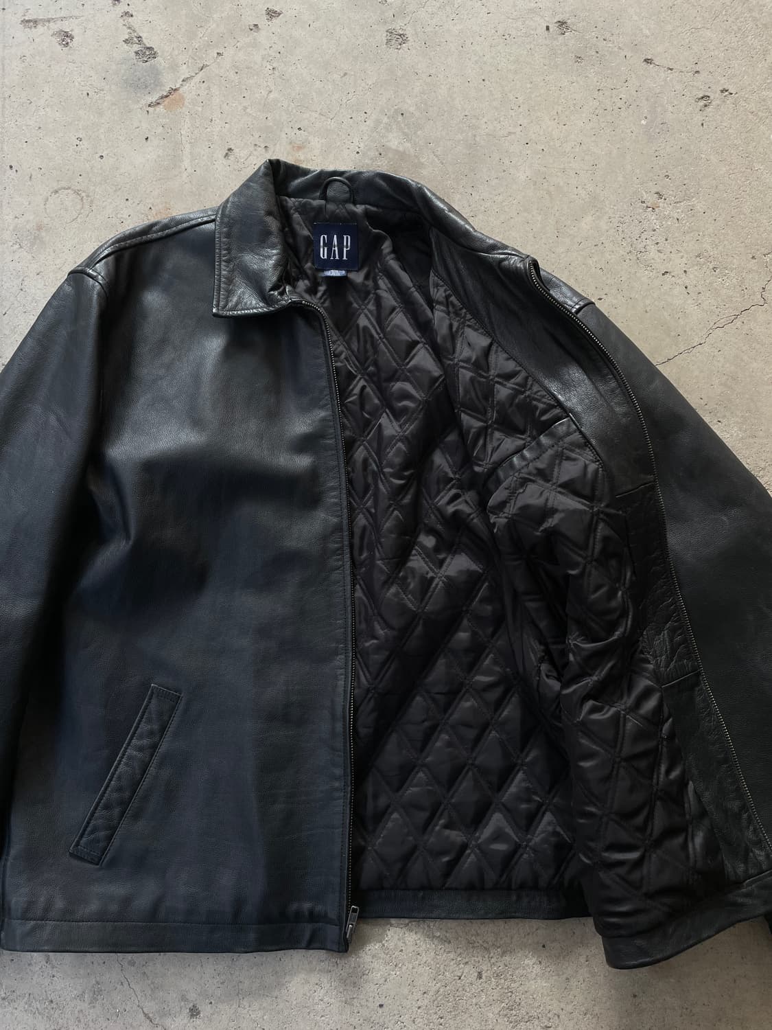 90s Old GAP Leather Jacket 상품이미지10