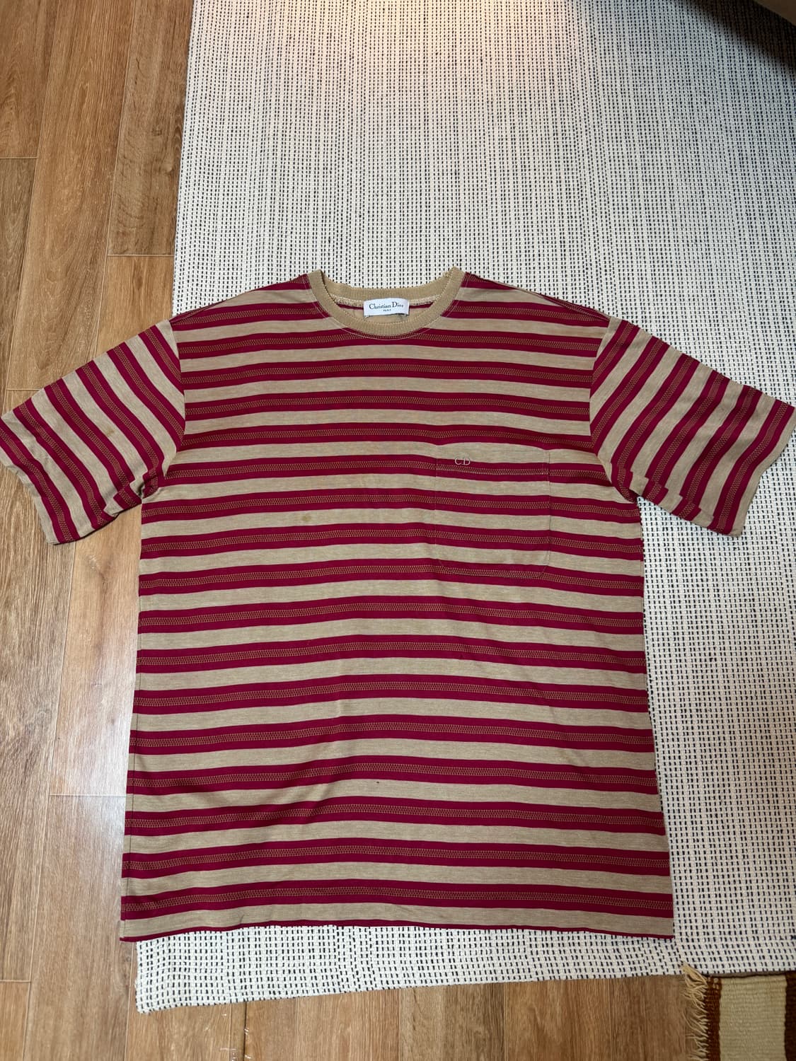 90s 디올 아카이브 스트라이프 티셔츠 상품이미지1