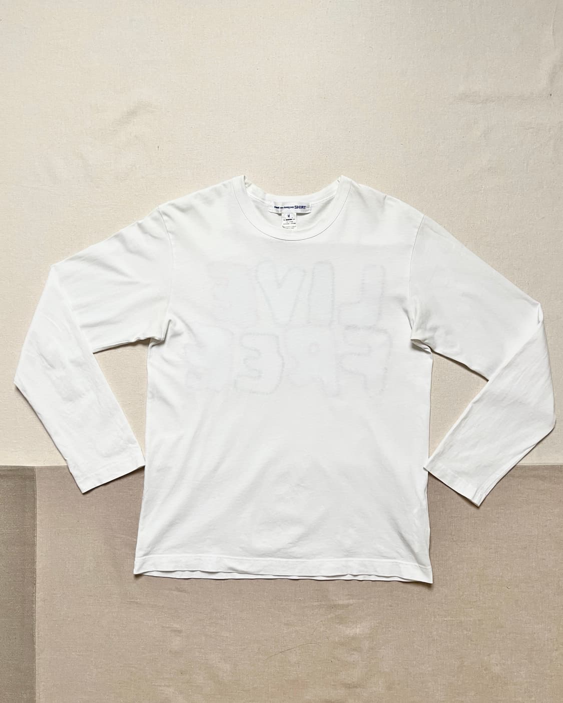 꼼데가르송 24aw 백 패치 롱슬리브 티 comme des garcons 상품이미지2