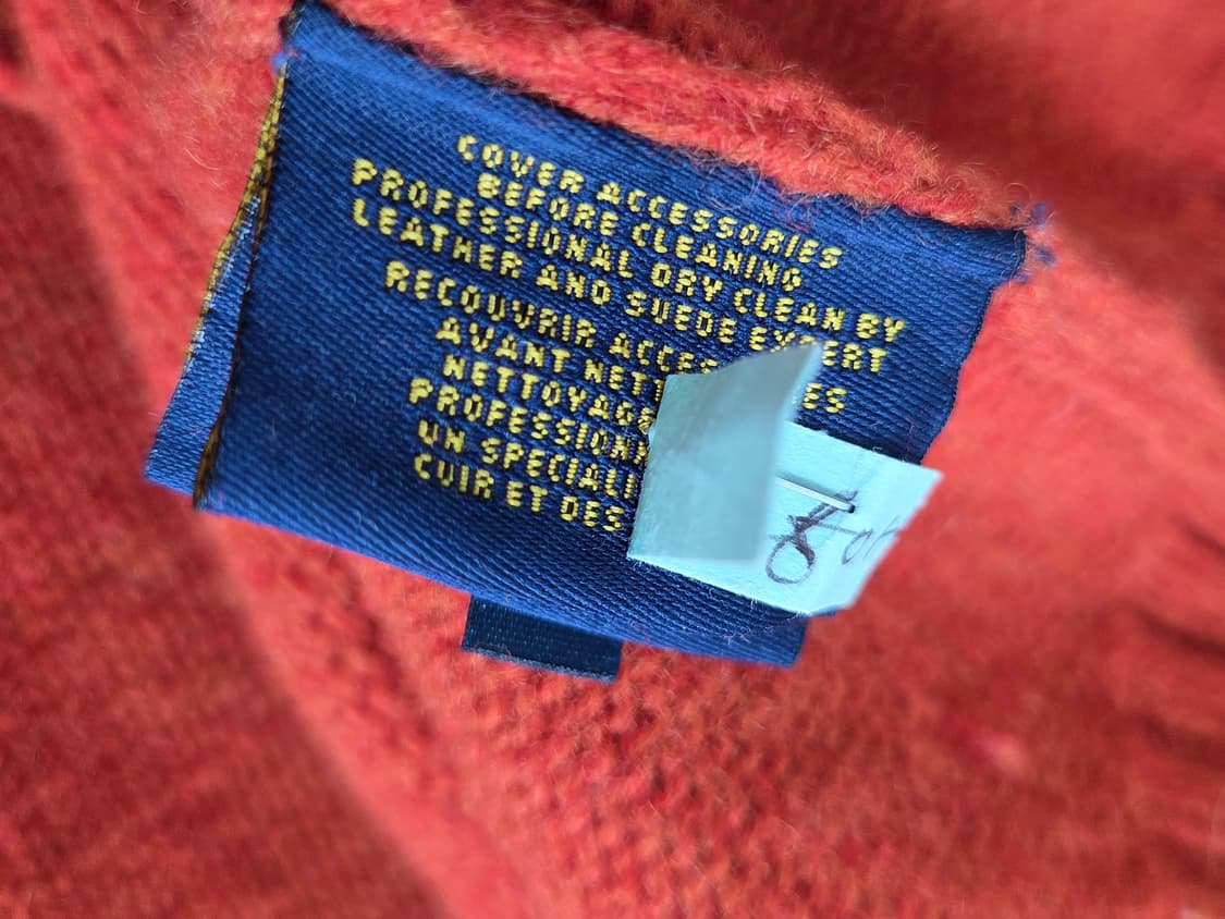 랄프로렌 럭비 숄카라 울 니트 오렌지 S 상품이미지7