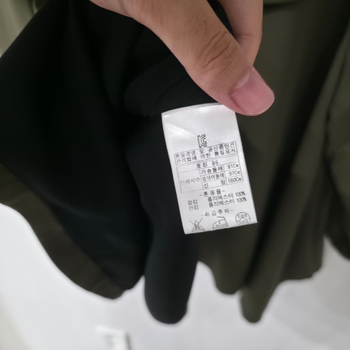 올리비아로렌 카키 트렌치코트 95 상품이미지4