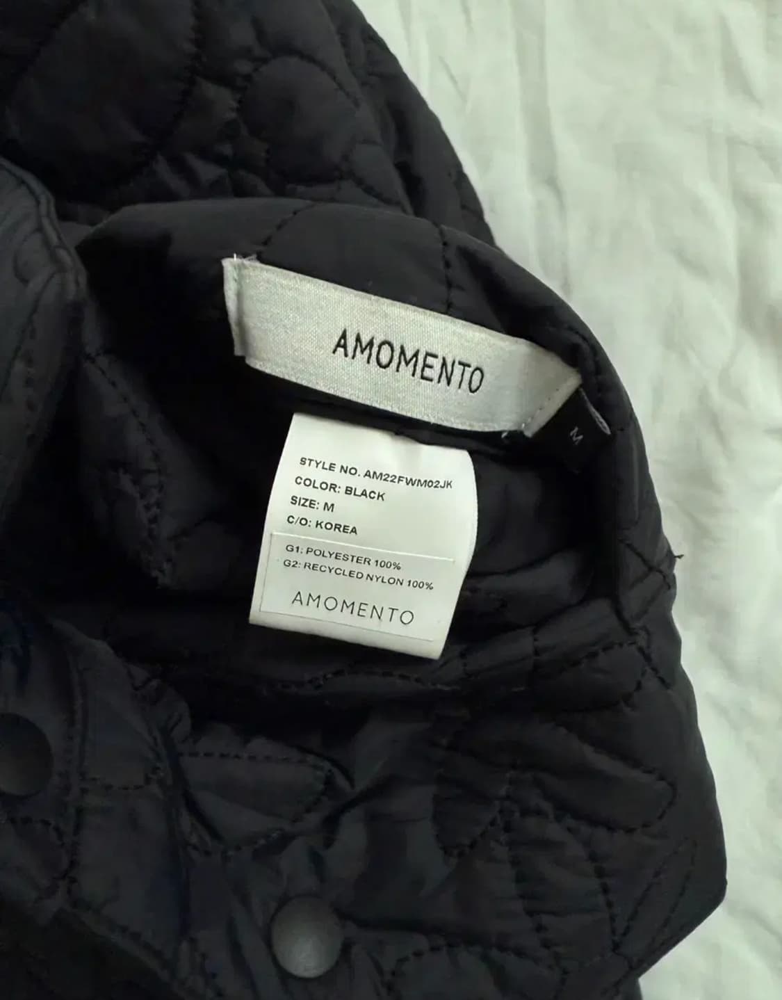 아모멘토 리버시블 플라워 퀼팅 퀼티드 메모리 점퍼 M 상품이미지5