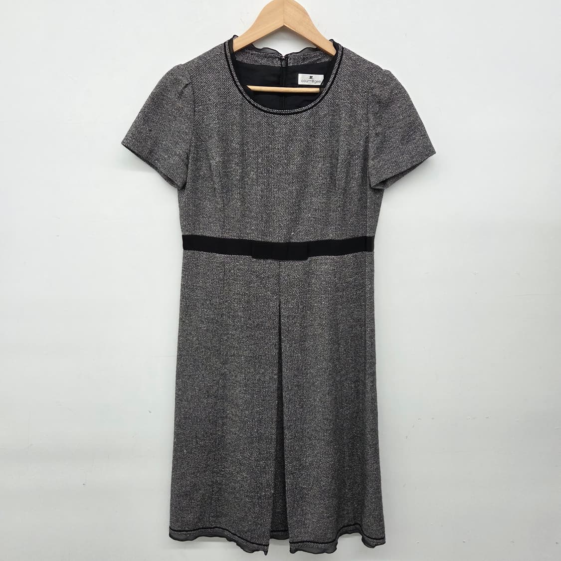 courreges 꾸레쥬 트위드 반팔 원피스 여s 상품이미지2