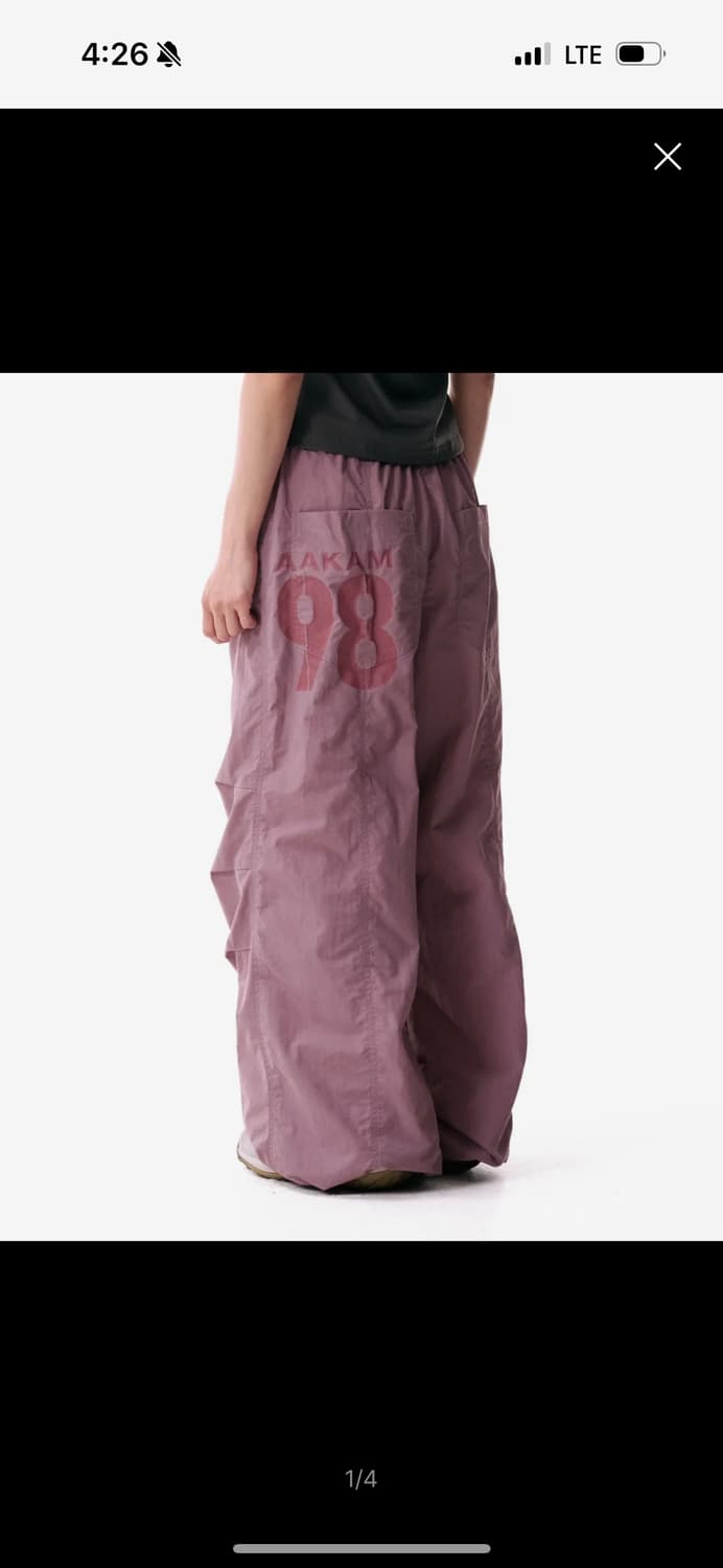아캄 98 Printed Knee Pin-tuck Nylon Pants 상품이미지1
