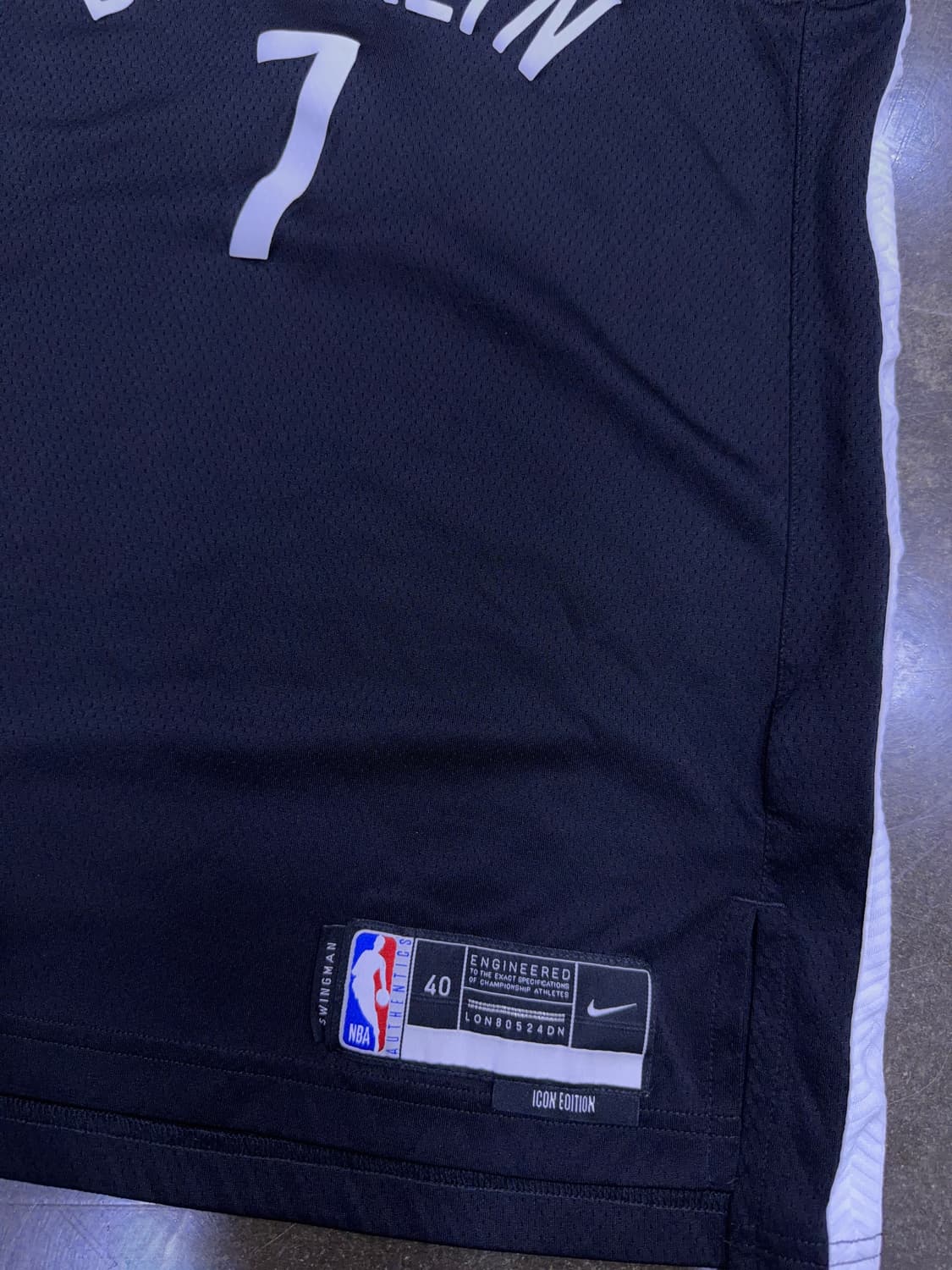 나이키 브루클린 네츠 7 케빈 듀란트 베스킷볼 스윙맨 져지 40 S 상품이미지5