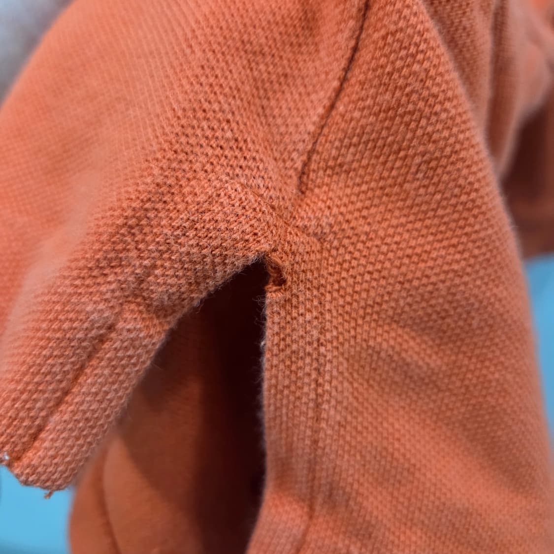 폴로랄프로렌 우먼 피케 카라 롱슬리브 오렌지 M 상품이미지6