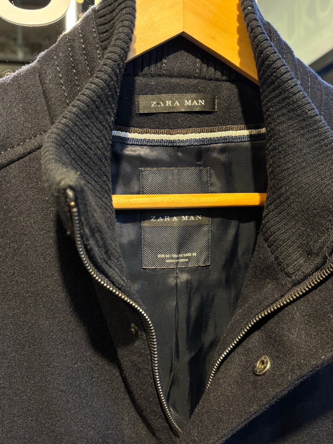 자라 블랙 롱 코트 M 상품이미지4