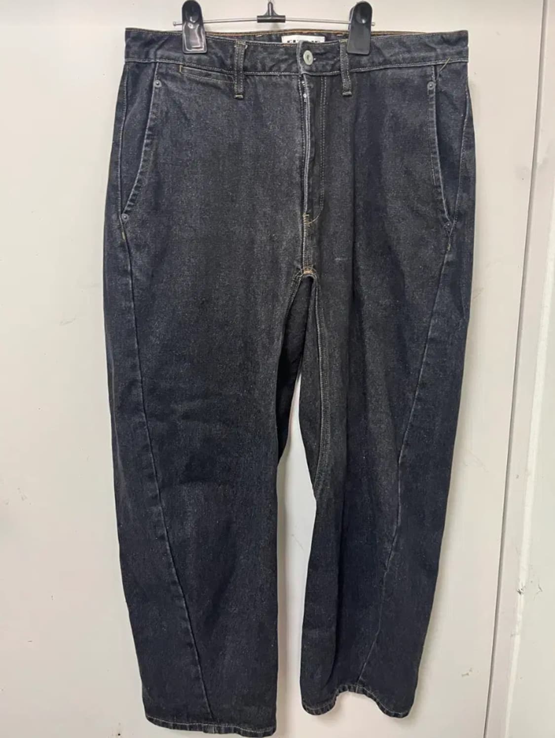 (3) 퍼블릭피겨 엔지니어드 데님 와이드 흑청 상품이미지1