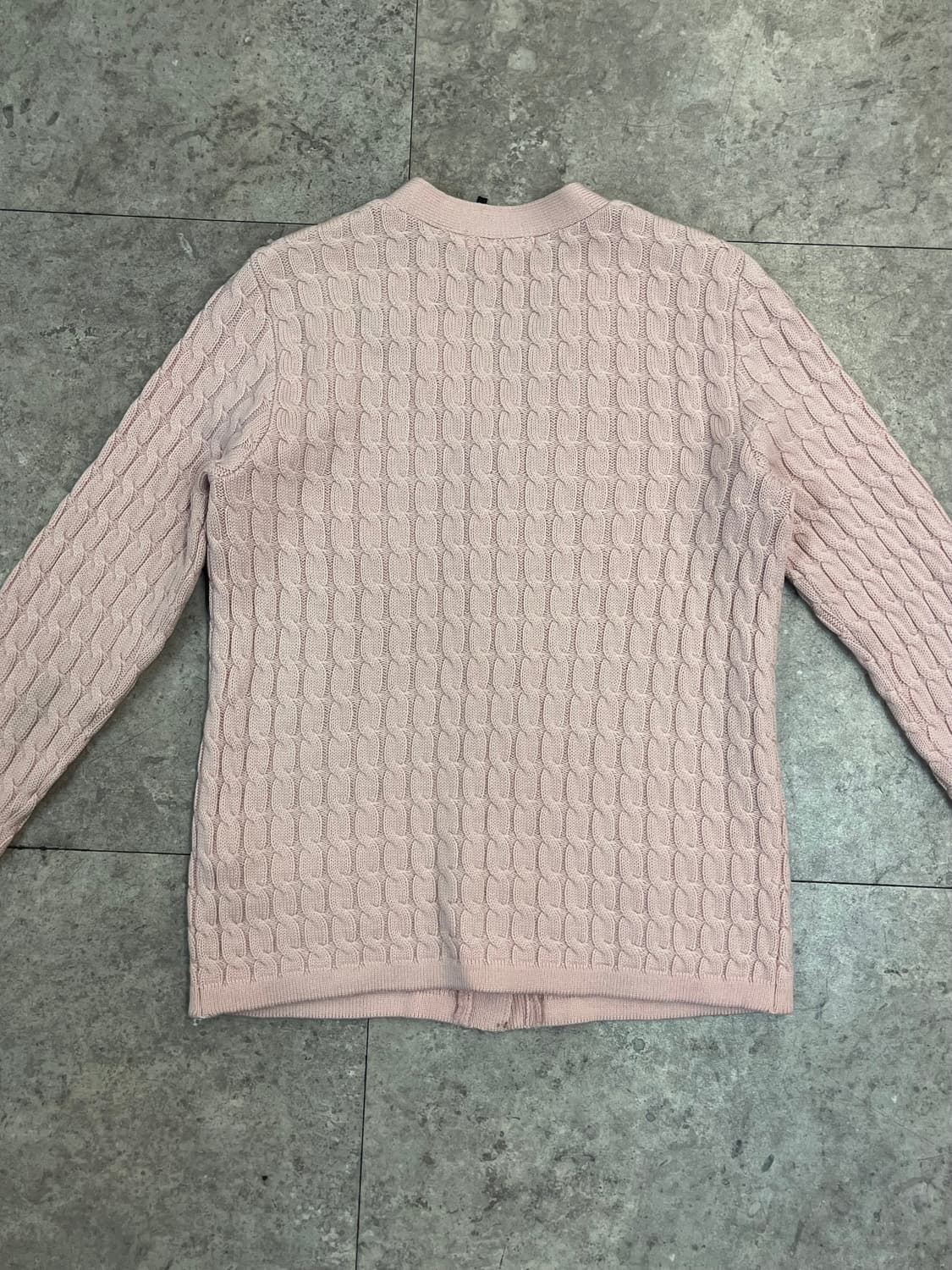 시스템 꽈배기 가디건 핑크 90 #csz3734 상품이미지7