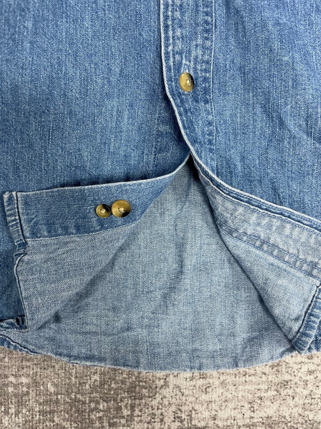 90s vintage L.L.Bean 워크데님 셔츠 상품이미지4