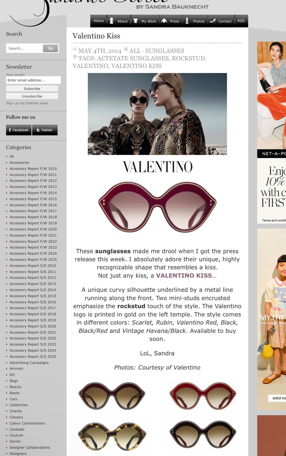 새상품 컨디션VALENTINO 발렌티노 V689S 레드 선글라스 상품이미지9