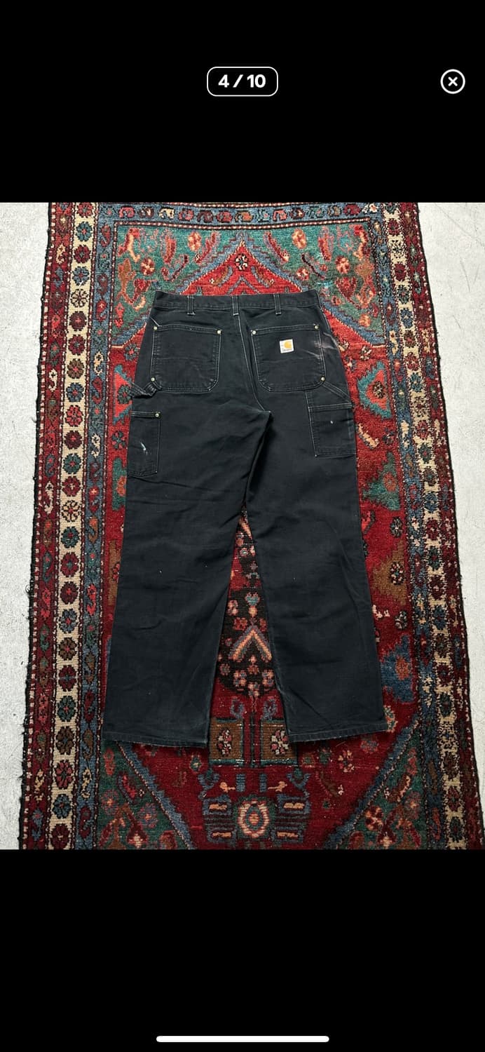OG USA Made 칼하트 B01 더블니 블랙 칼하트 썩블니 상품이미지3