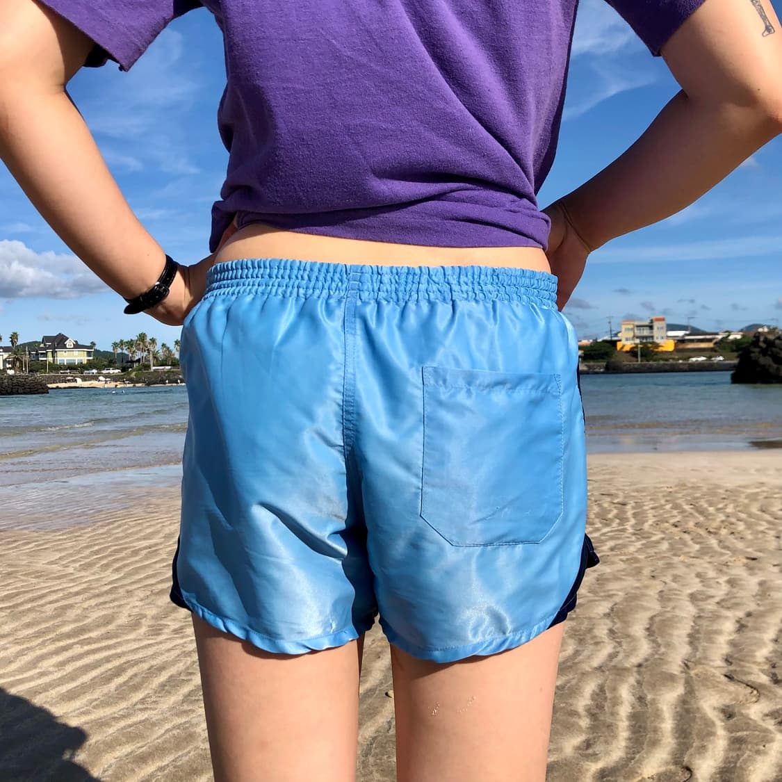 90’s PUMA shorts SKY BLUE 상품이미지4