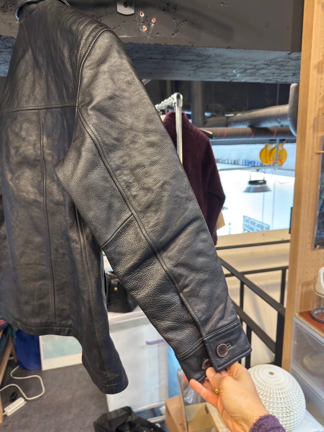 올드갭 레더 카코트 M 사이즈 상품이미지4