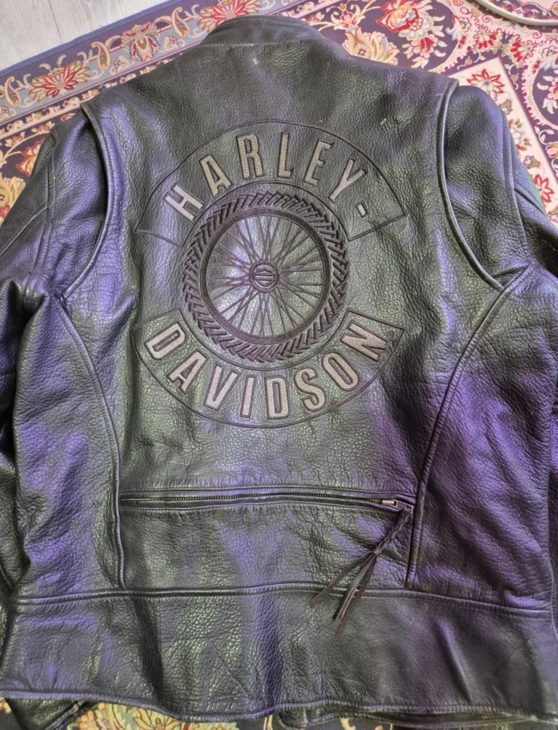 Harley davidson 리얼레더 자켓 상품이미지2