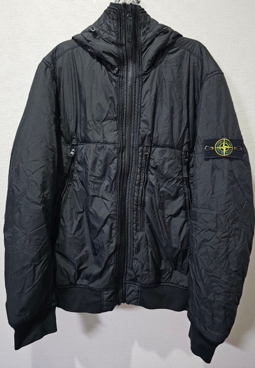 정품 스톤아일랜드 가먼트다이 크링클랩스 점퍼 자켓100 / L 상품이미지1