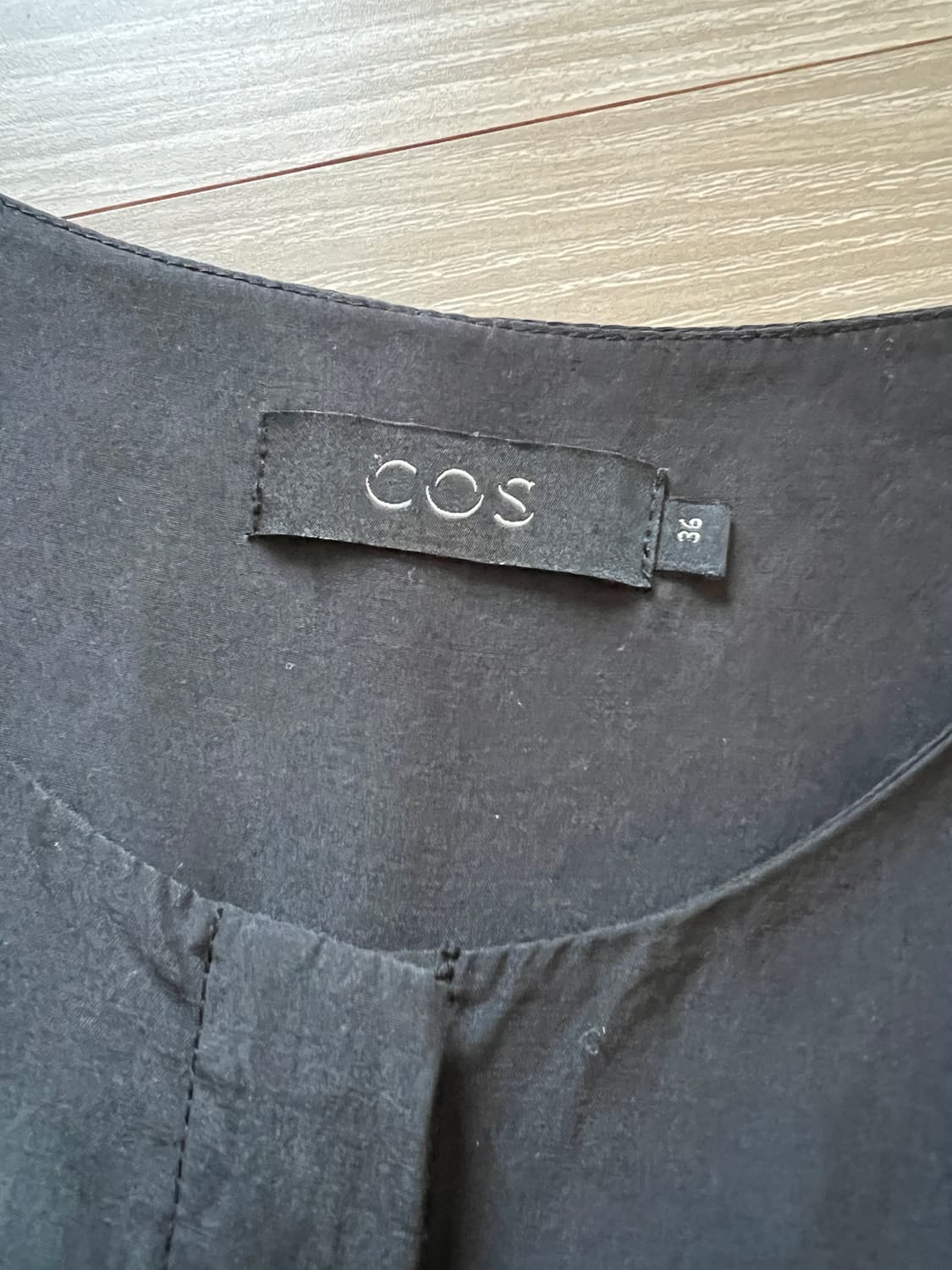 코스 cos 실크 셔츠 원피스 블랙 상품이미지3