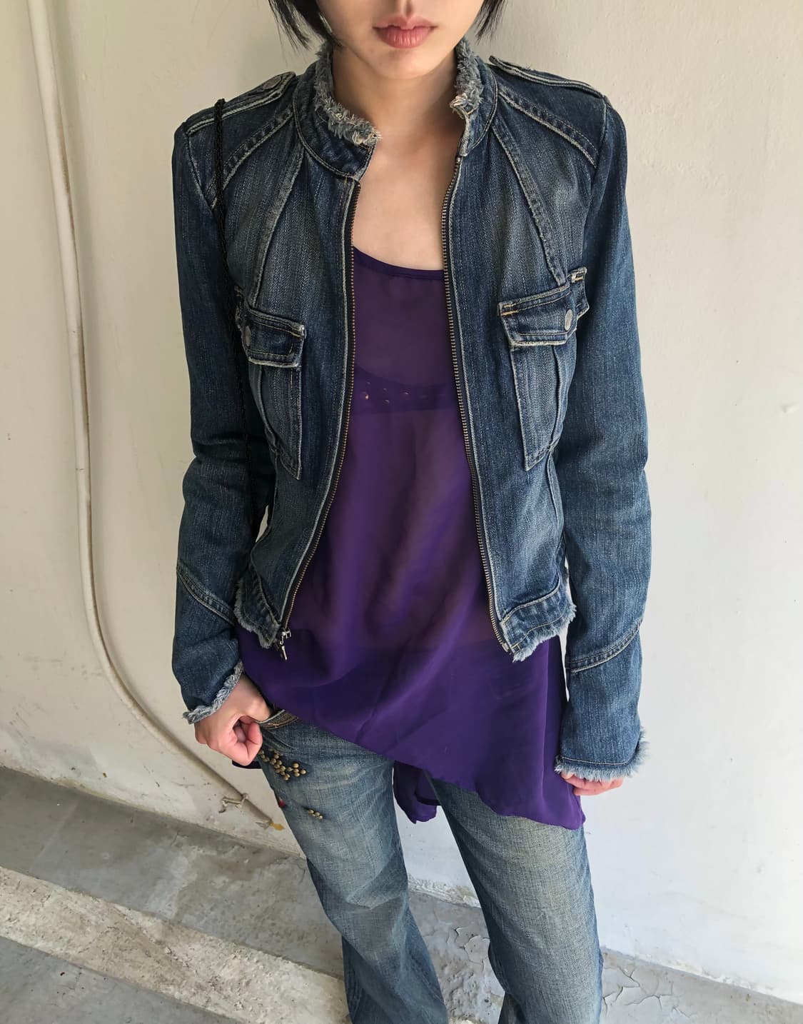 goie denim zip jacket  상품이미지1
