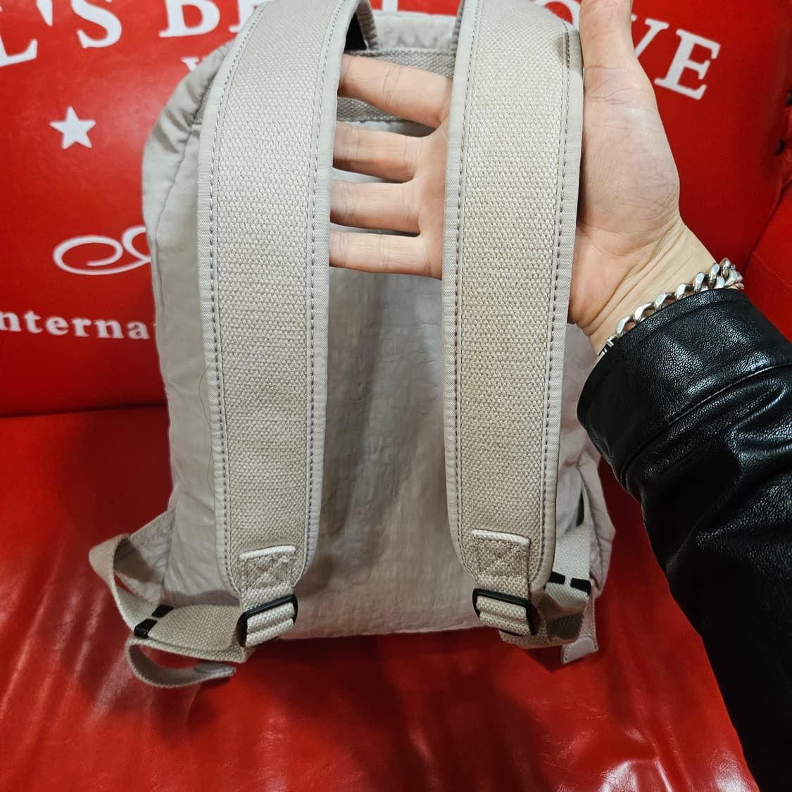 키플링 크림 아이보리 나일론 백팩  상품이미지6