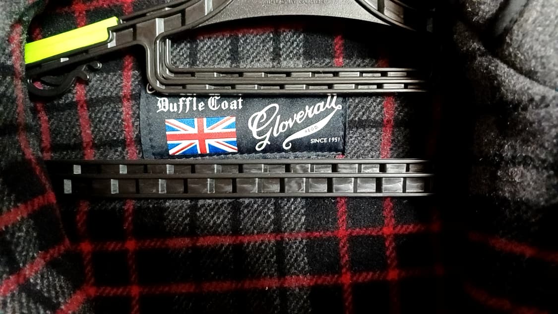 글로버올 gloverall 회색 더플 코트 상품이미지3