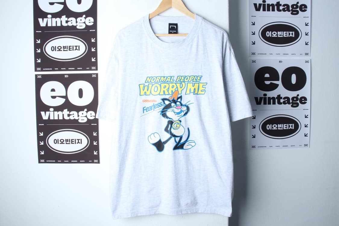 (XL-2XL) 골 스튜디오 반팔 티셔츠 빅사이즈 멜란지-H33148 상품이미지2