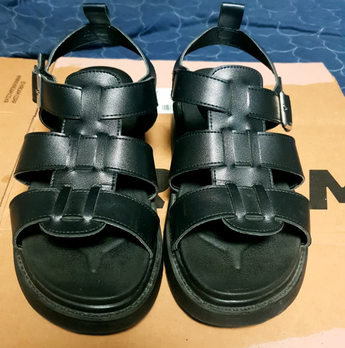 마크모크 26ss 테라 글레디에이터 피셔맨 샌들 블랙(260) 5cm 상품이미지3
