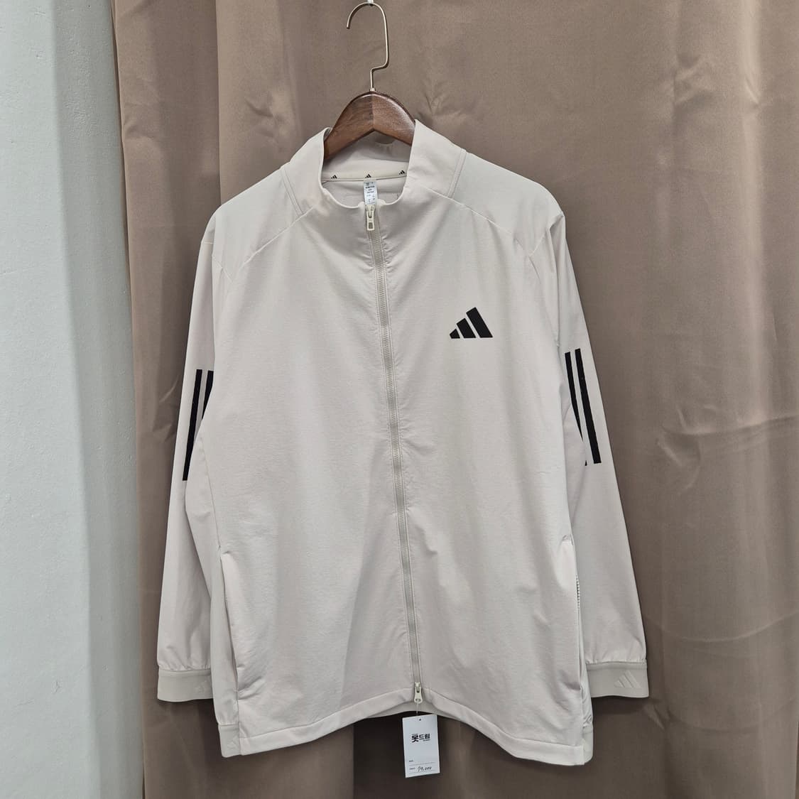 아디다스 삼선 트랙 자켓 아이보리 XL 상품이미지1