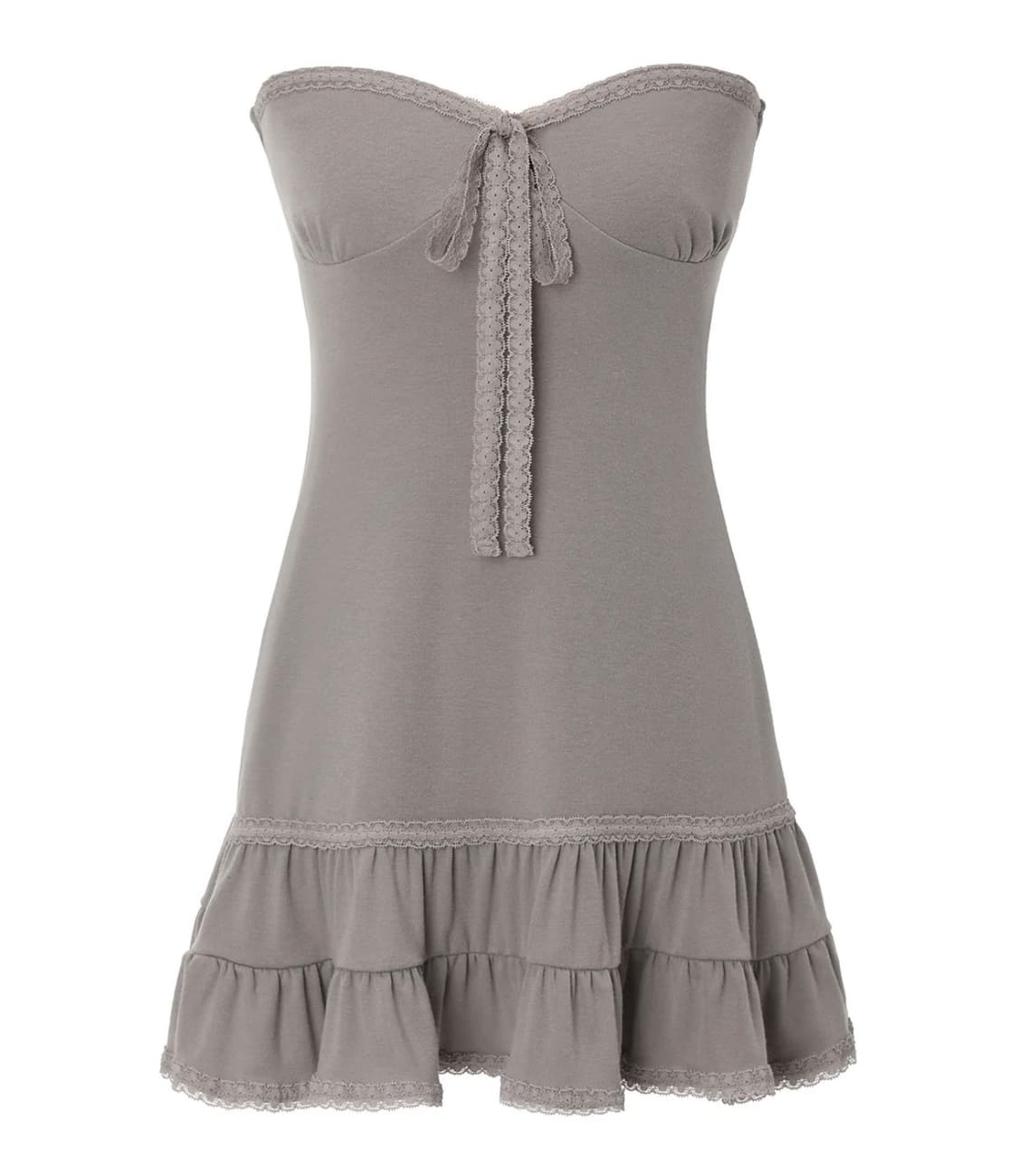 쓰리타임즈 크레페튜브탑+볼레로 세트 브라운 상품이미지3