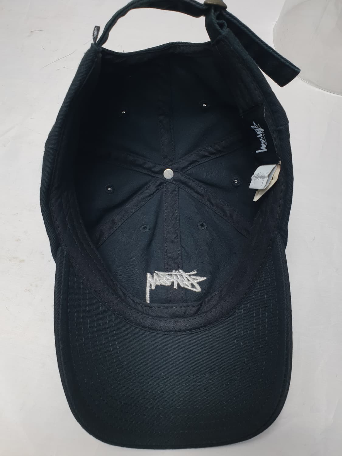 스투시 로고 볼캡 블랙 상품이미지4