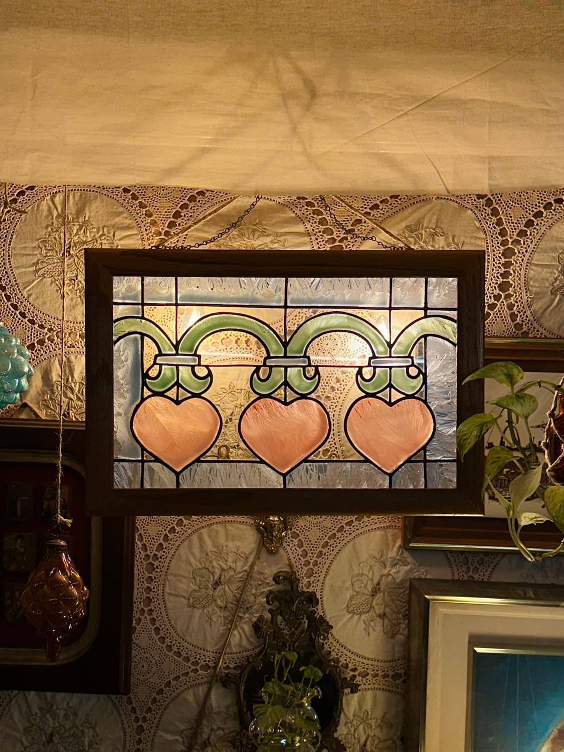 영국 앤틱 핸드크래프트 스테인드글라스 썬캐처 패널 상품이미지3