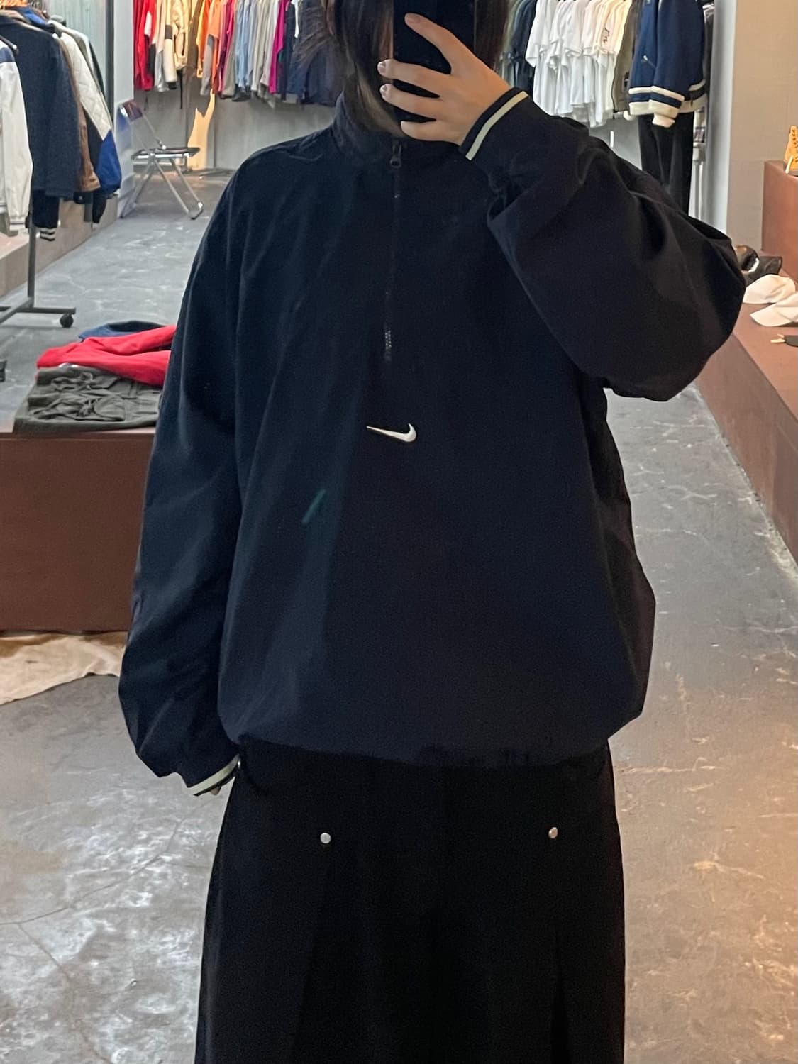 나이키 빈티지 네이비 아노락 웜업 H2290 상품이미지1