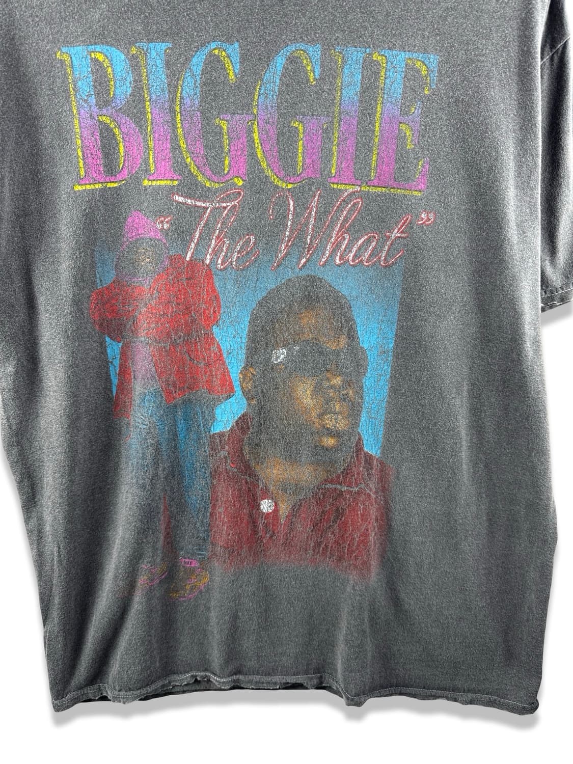 the notorious B.I.G 비기 워싱 데미지 티셔츠3833 상품이미지4