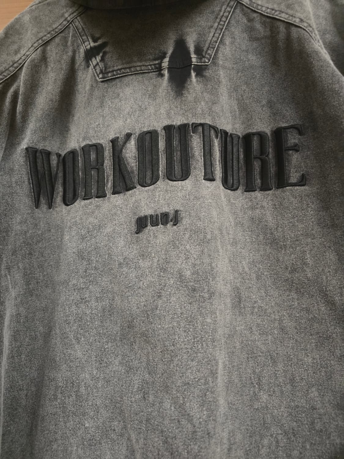 준지 워크 아우터 자수 염색 후드티 S 상품이미지3