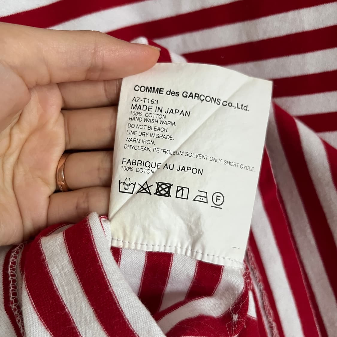 COMME DES GARCONS Stripe Long Sleeve 일본제 상품이미지9